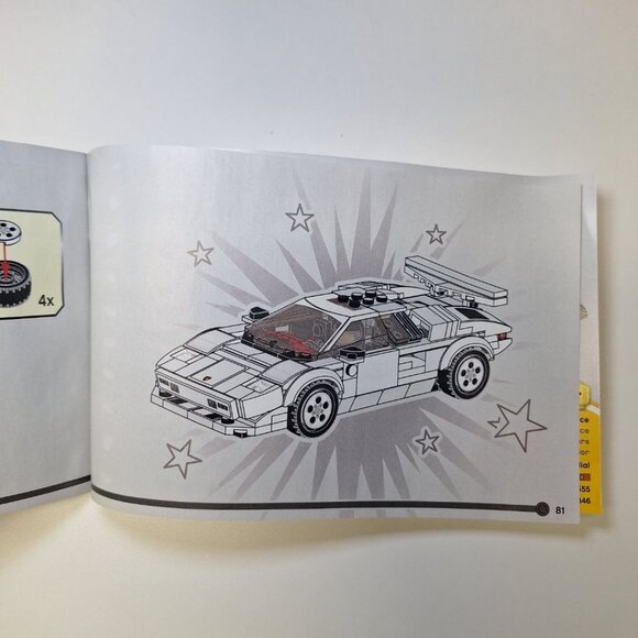 LEGO Speed Champions Manual Lamborghini Countach 76908 Instruction Book Car - Picture 6 of 6